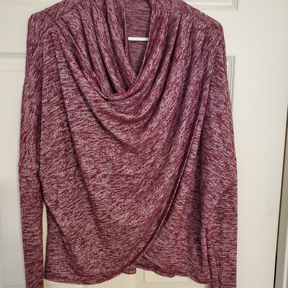 Swoop-neck sweater